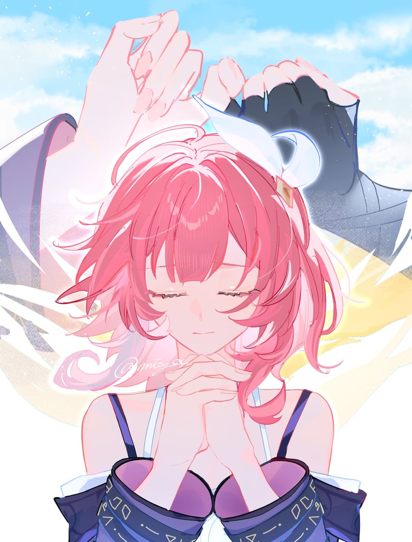phainon and cyrene (honkai and 1 more) drawn by nyayou_amanatto