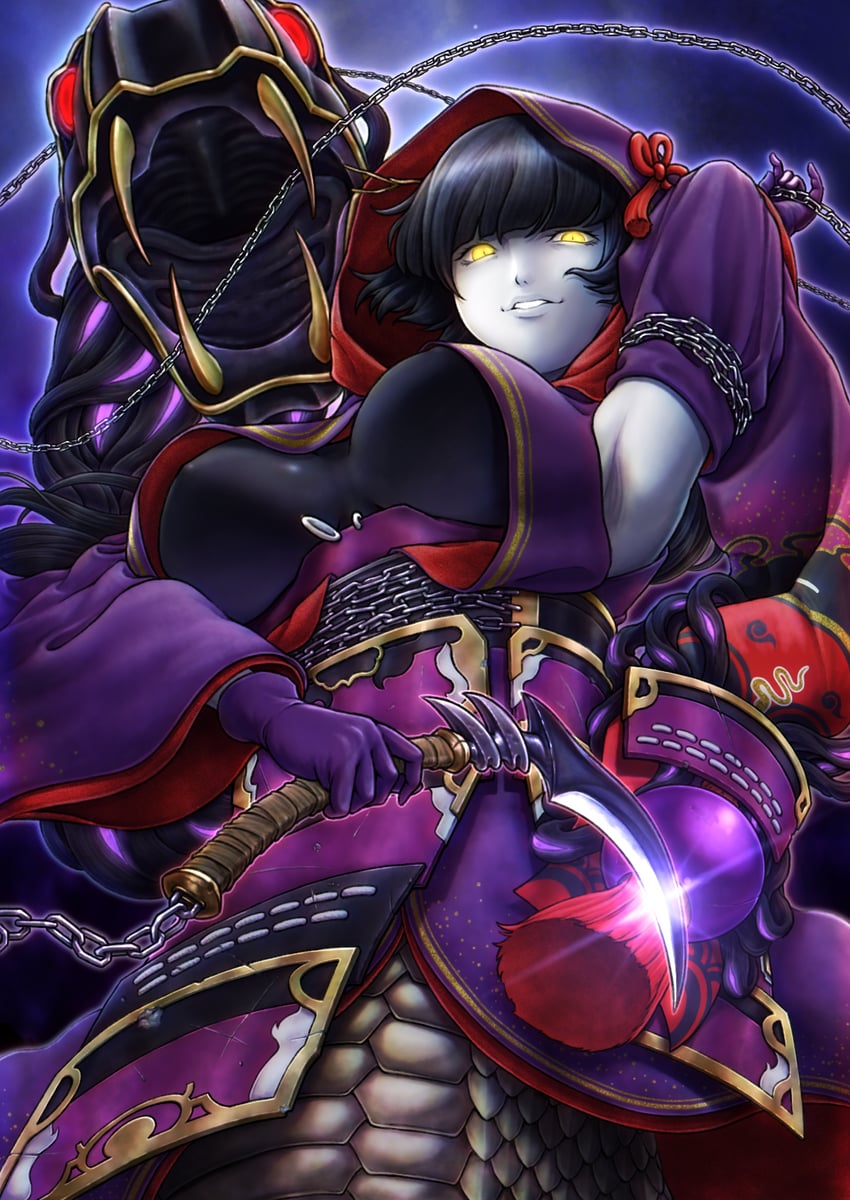 ragnaraika chain coils (yu-gi-oh!) drawn by parasite_oyatsu