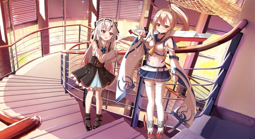 nakiri ayame and ayanami (hololive and 1 more) drawn by natsuki_(digretking)