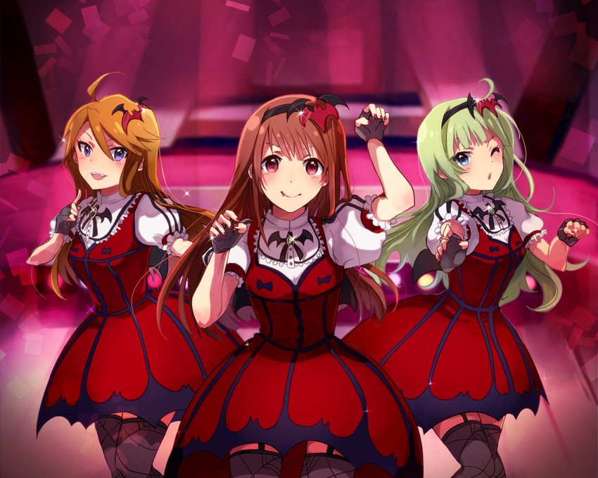tokoro megumi, tanaka kotoha, and shimabara elena (idolmaster and 1 more) drawn by anaroguya