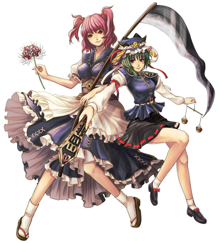 shiki eiki and onozuka komachi (touhou) drawn by natsume_k