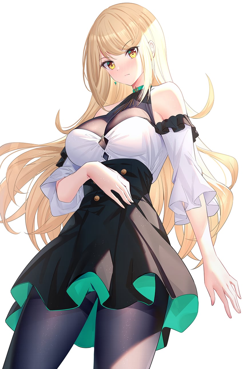 mythra (xenoblade chronicles and 1 more) drawn by ririko_(zhuoyandesailaer)