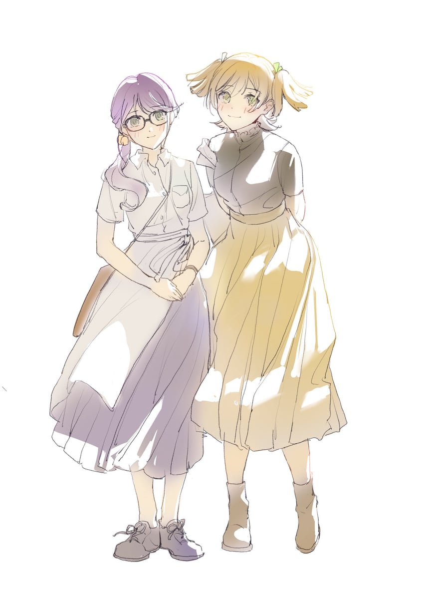 daiba nana and hoshimi junna (shoujo kageki revue starlight) drawn by kuliukunkunkunkunkunkunkun