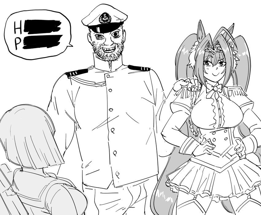 admiral, hamakaze, daiwa scarlet, and coomer (kantai collection and 1 more) drawn by bb_(baalbuddy)