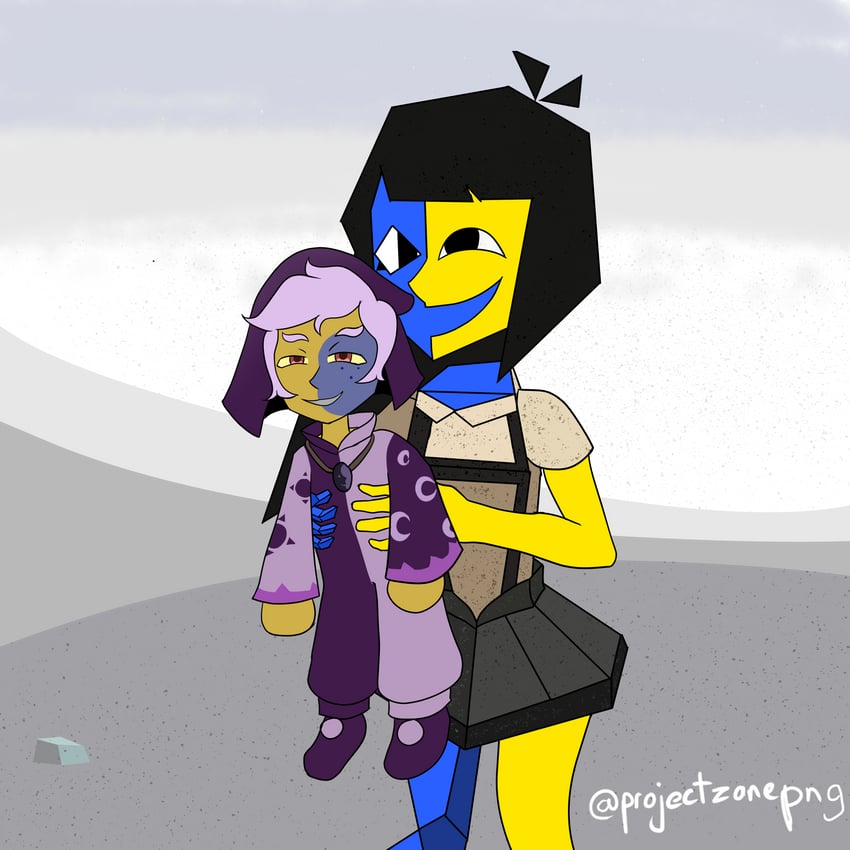 ena, happy ena, and the collector (the owl house and 1 more) drawn by projectzanepng