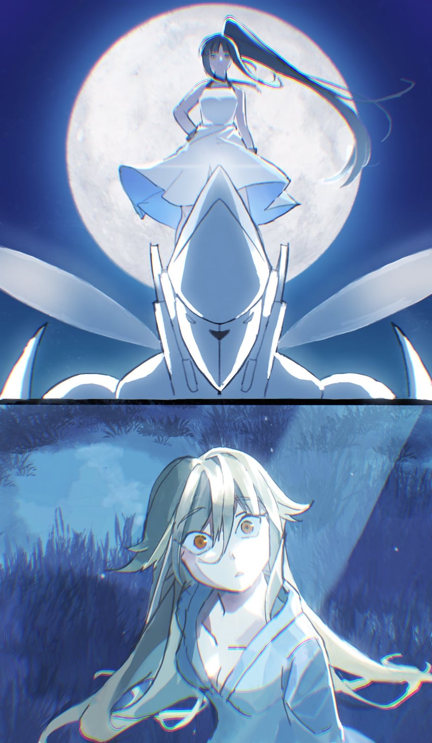 ashikaga chachamaru and minato hikaru (soukou akki muramasa) drawn by allyouneedisuwu