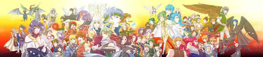 ike, micaiah, mia, soren, mist, and 59 more (fire emblem and 2 more) drawn by ichino_tomizuki