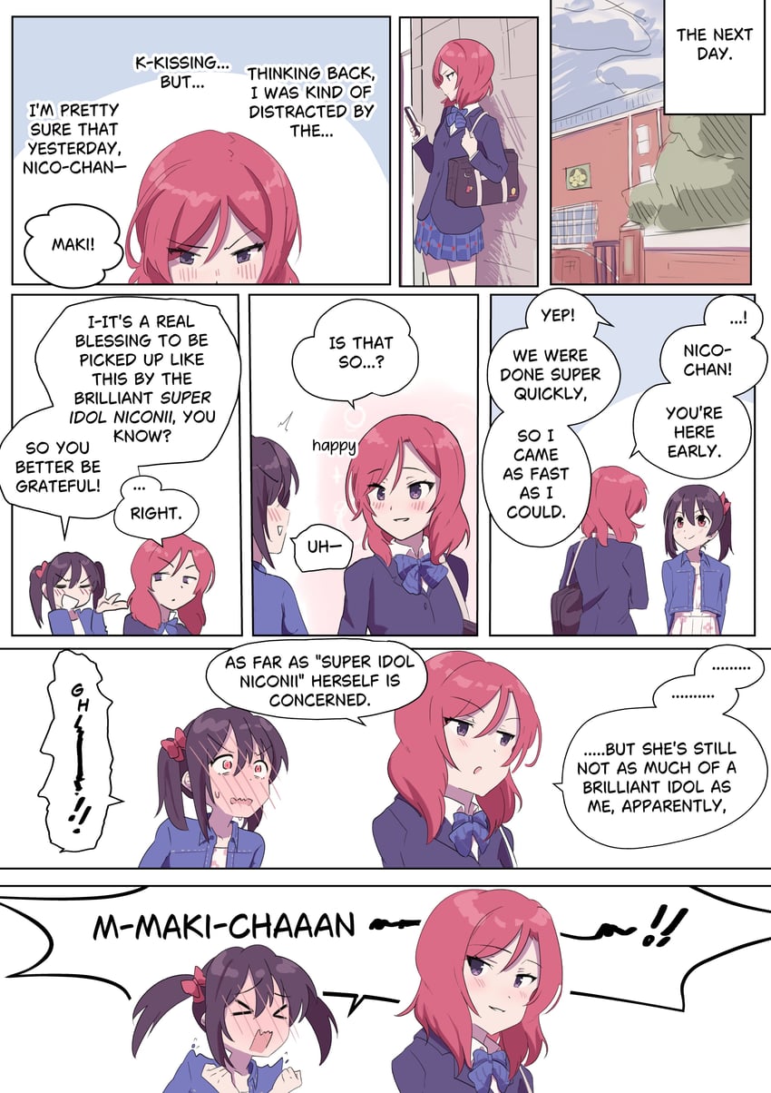 nishikino maki and yazawa nico (love live! and 1 more) drawn by kazzu120