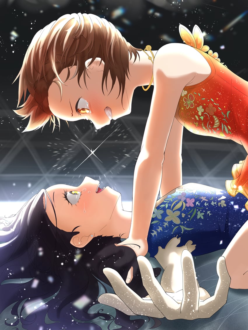 yuitsuka inori and kamisaki hikaru (medalist) drawn by guruguru_mobbu