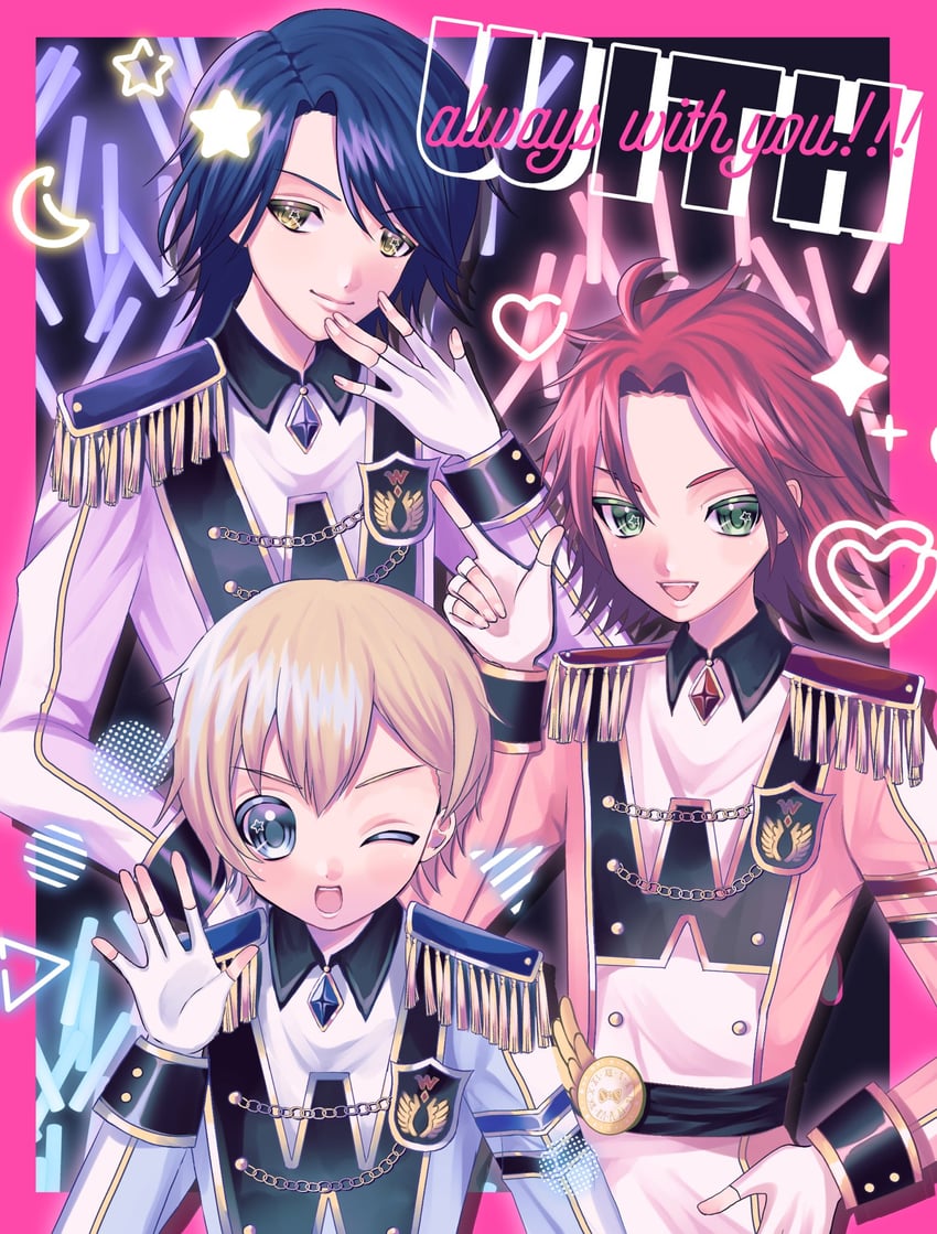 yumekawa shogo, takase koyoi, and mitaka asahi (pretty series and 2 more) drawn by yuni_(ramm_sweet)