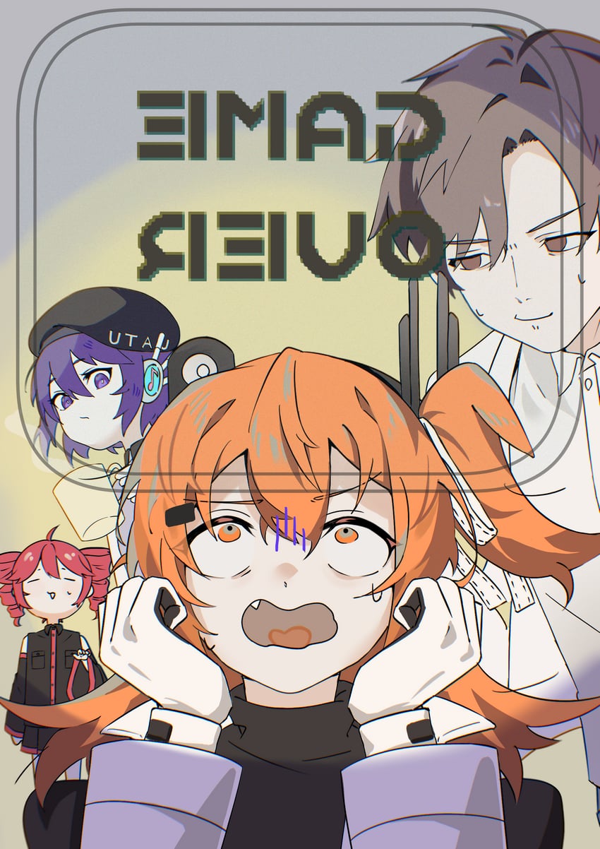 kasane teto, adachi rei, utane uta, and takahashi amato (utau and 2 more) drawn by senri_(hrydy_o)