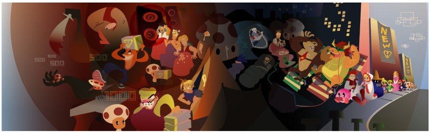 link, cloud strife, kirby, princess peach, mario, and 11 more (final fantasy and 10 more)