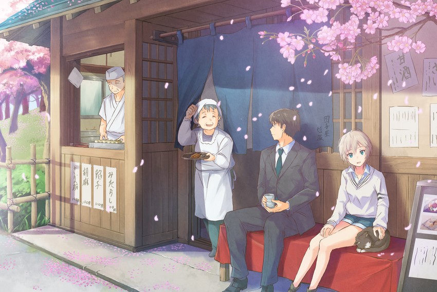 producer and anastasia (idolmaster and 1 more) drawn by marimo_(momiage)