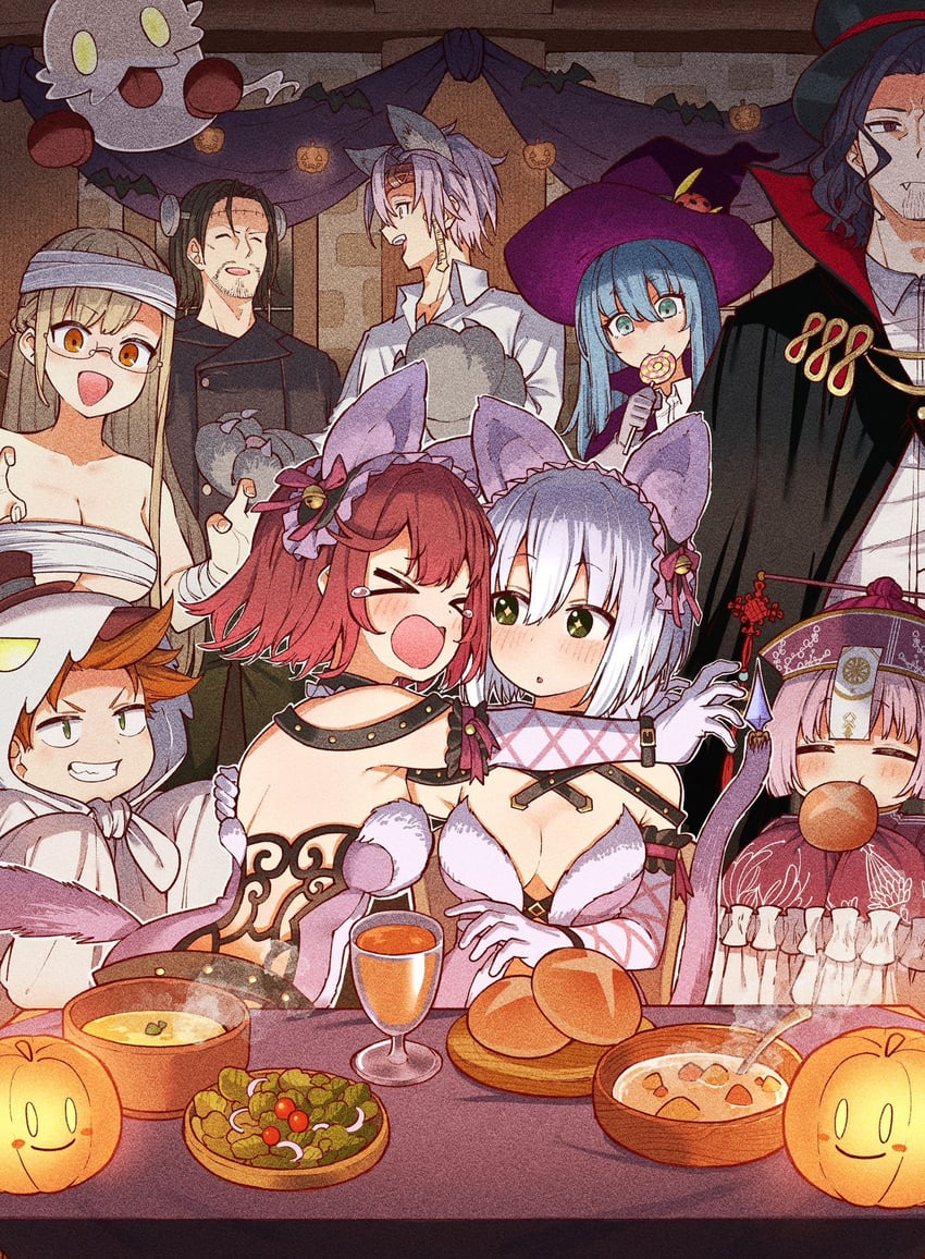 sophie neuenmuller, frankenstein's monster, plachta, corneria, monika ellmenreich, and 5 more (atelier and 1 more) drawn by yurai0739