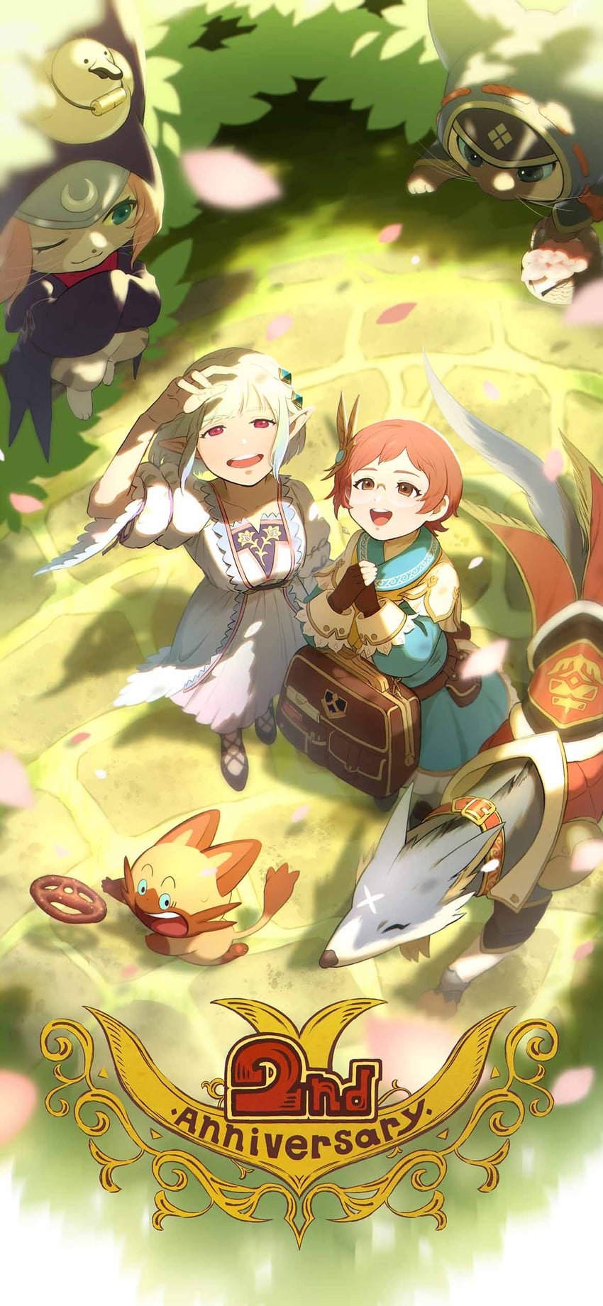 canyne, tsukino, ena, naville, and chichae (monster hunter and 2 more)