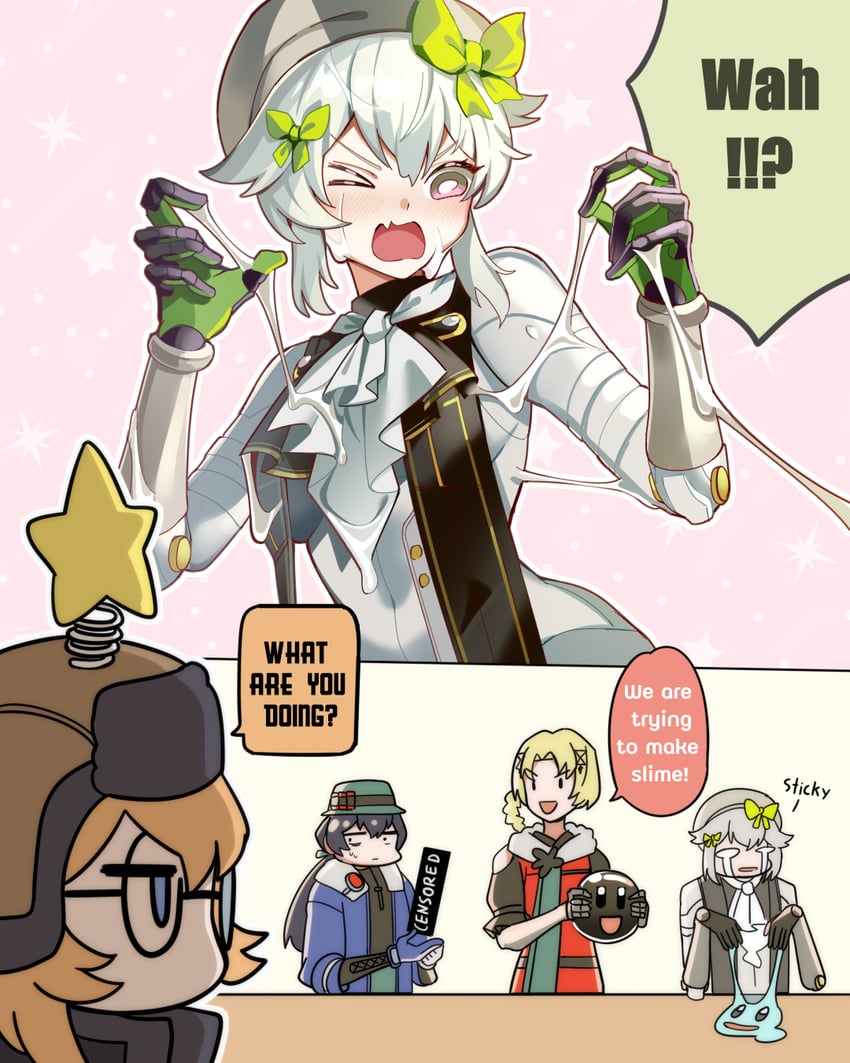 ksvk, dushevnaya, wkp, littara, ullrid, and 1 more (girls' frontline and 1 more) drawn by bluebeel2