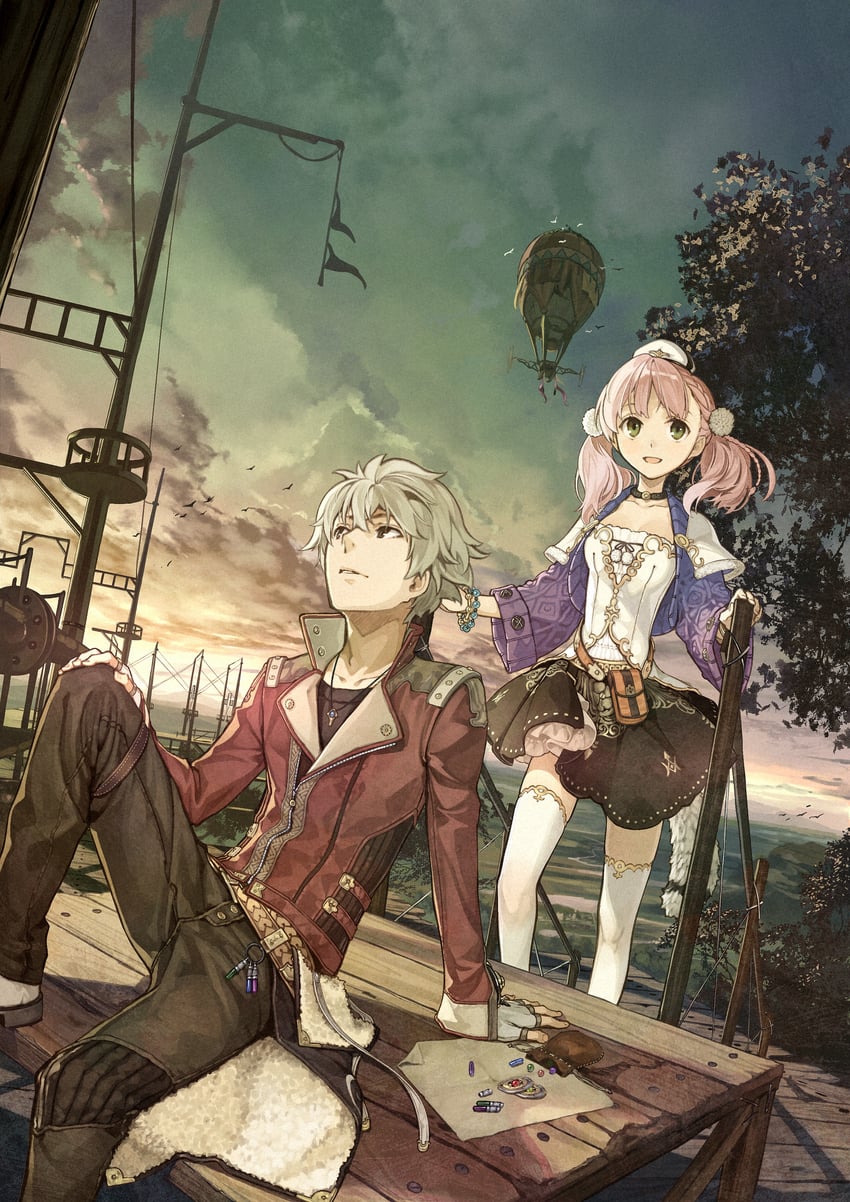 escha malier and logix ficsario (atelier and 1 more) drawn by hidari_(left_side)
