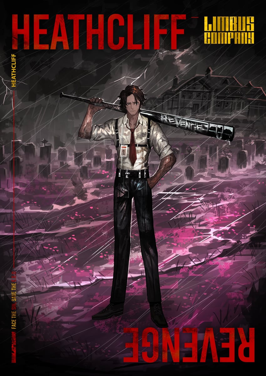heathcliff (project moon and 1 more) drawn by nai_ga