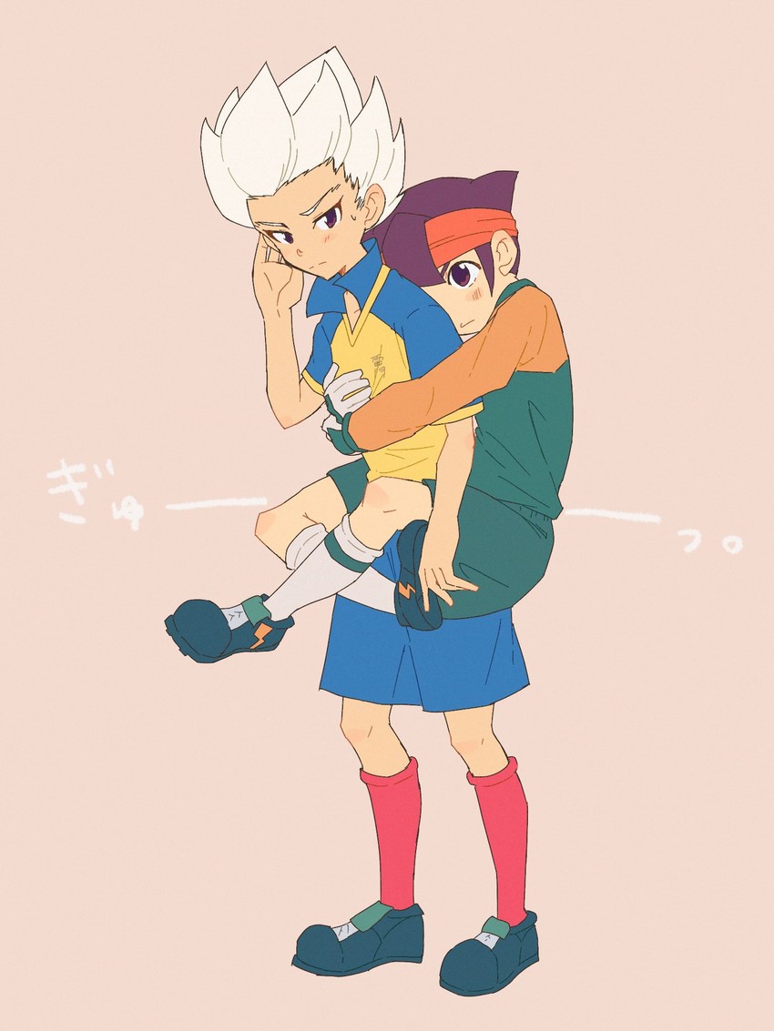endou mamoru and gouenji shuuya (inazuma eleven) drawn by shinbiko