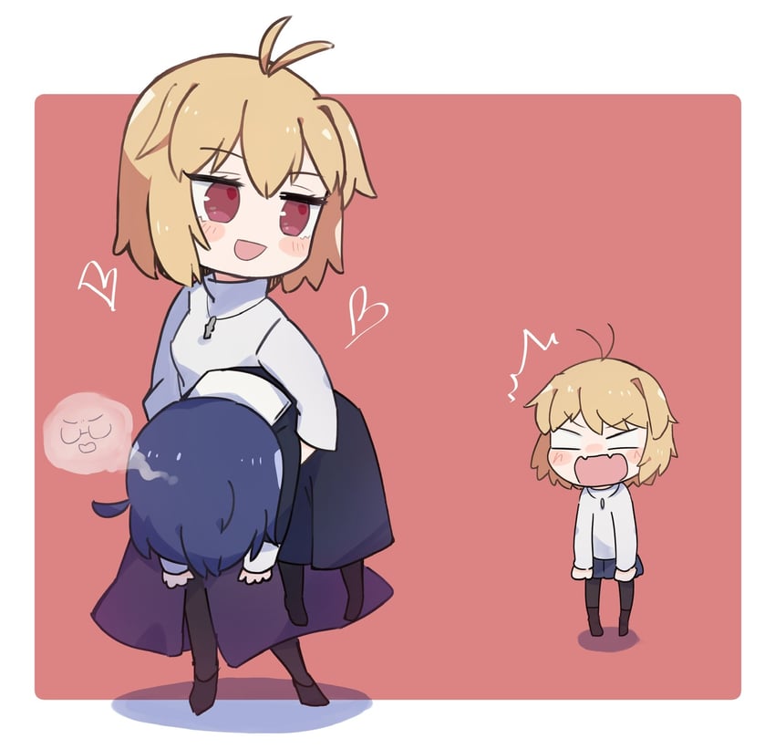 arcueid brunestud, ciel, and red arcueid (tsukihime) drawn by kouta_(kesigomutopen)
