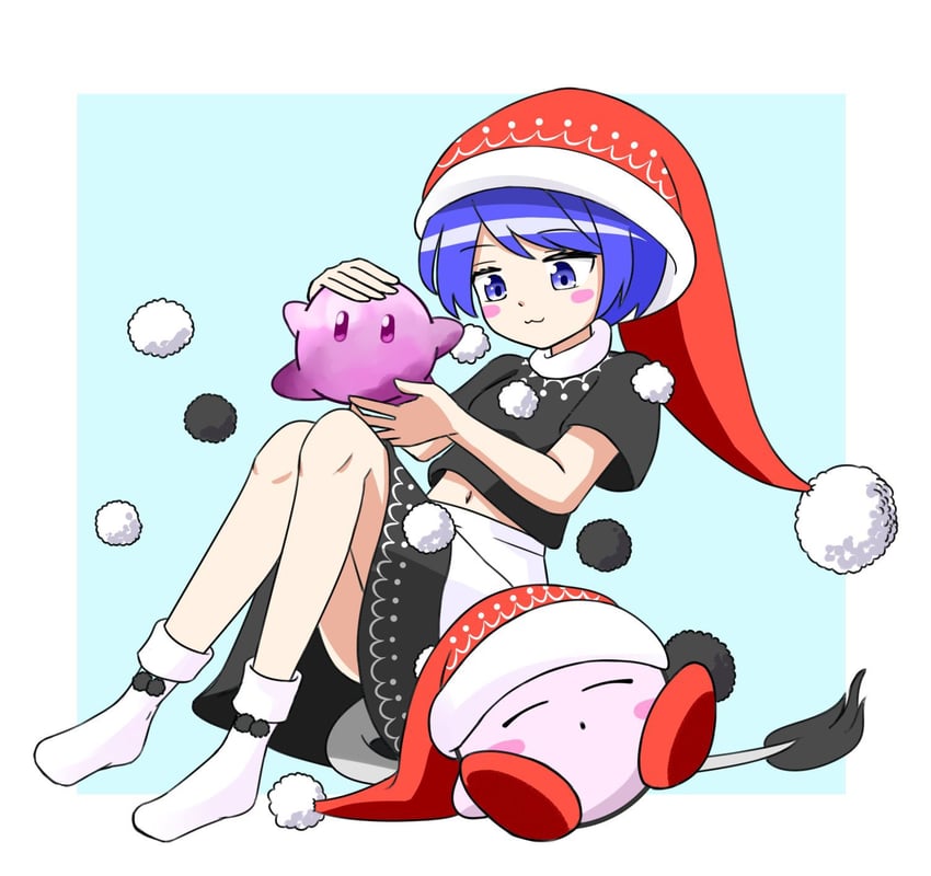 kirby and doremy sweet (touhou and 1 more) drawn by zenji029