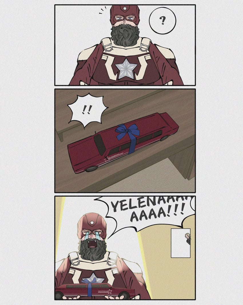 yelena belova and red guardian (marvel and 2 more) drawn by yamuoez