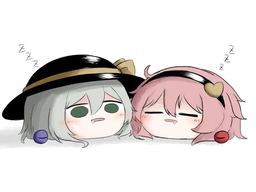 komeiji koishi and komeiji satori (touhou) drawn by heripantomorrow