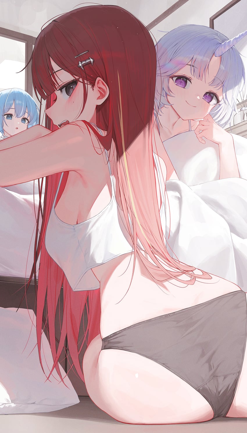 akane lize, ayatsuno yuni, and arahashi tabi (stellive) drawn by huhi_(huhi_1211)