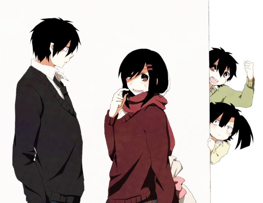 tateyama ayano, kisaragi shintarou, enomoto takane, and kokonose haruka (kagerou project) drawn by hayuru_(392_cha)