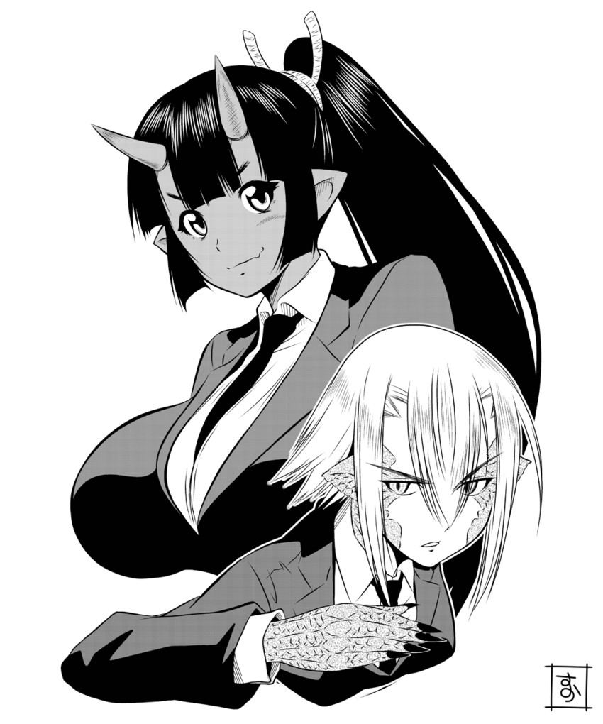 liz and kinu (monster musume no iru nichijou) drawn by s-now