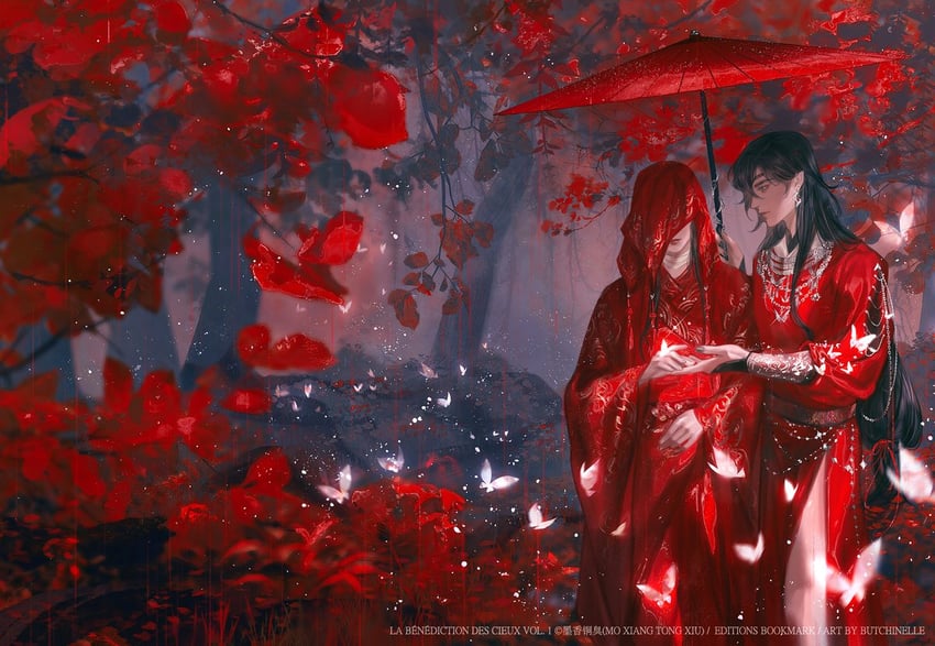 xie lian and hua cheng (tianguan cifu) drawn by butchinelle
