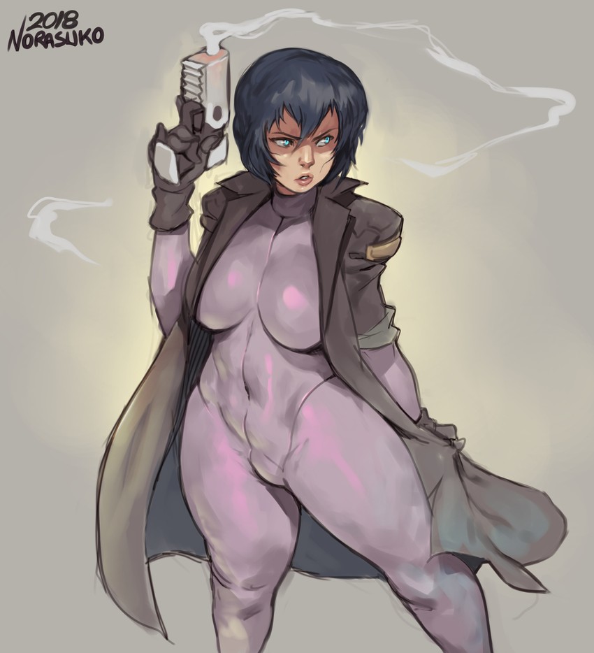kusanagi motoko (ghost in the shell) drawn by norasuko