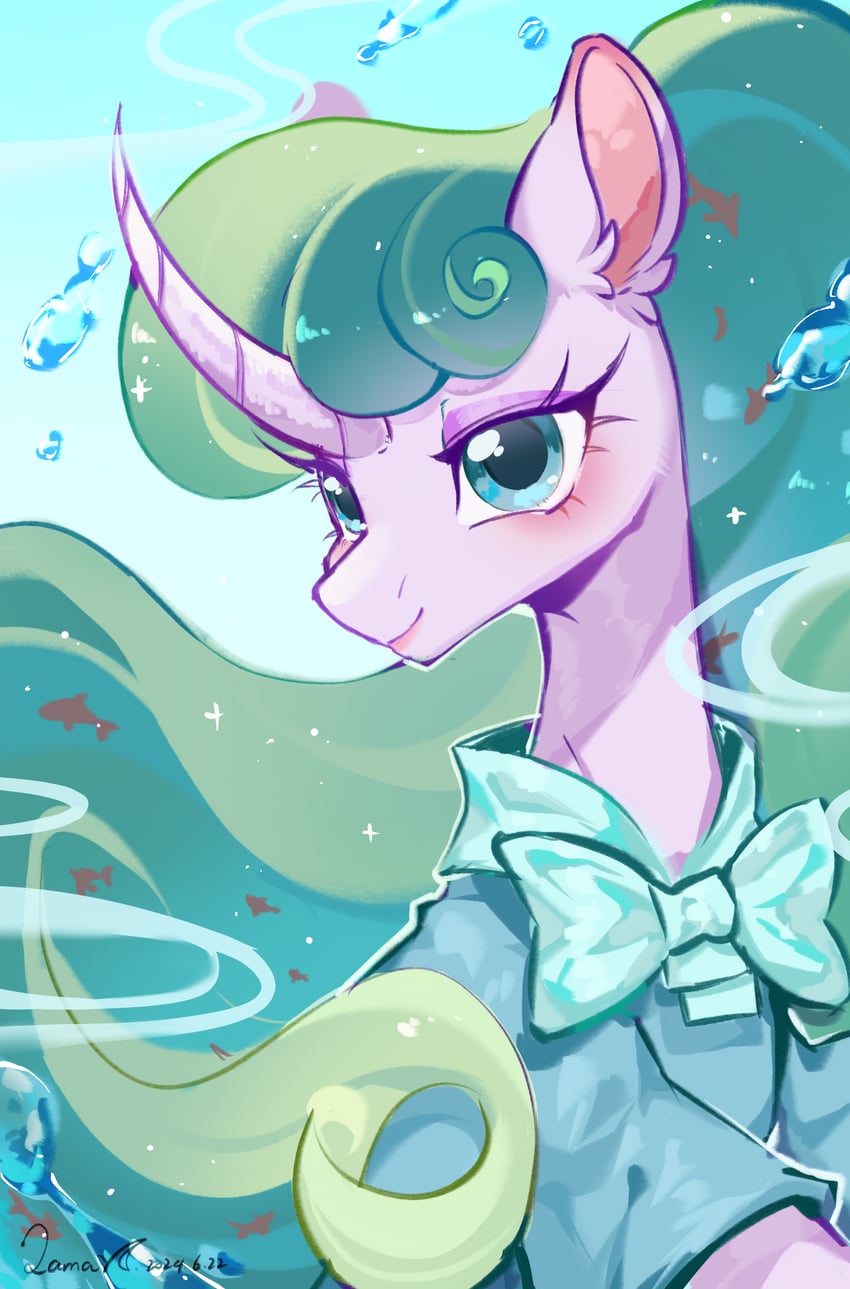 mistmane (my little pony and 1 more) drawn by poyuewu