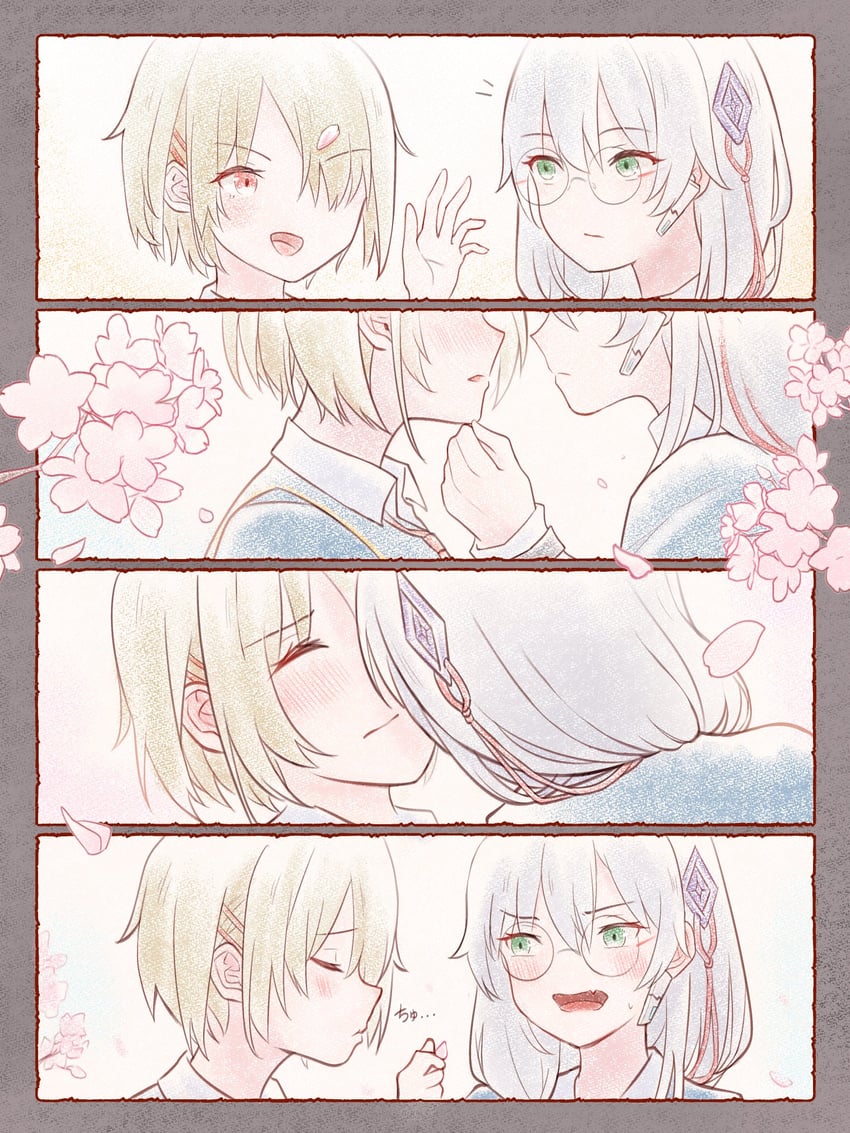 kayamori ruka and izumi yuki (heaven burns red) drawn by risai