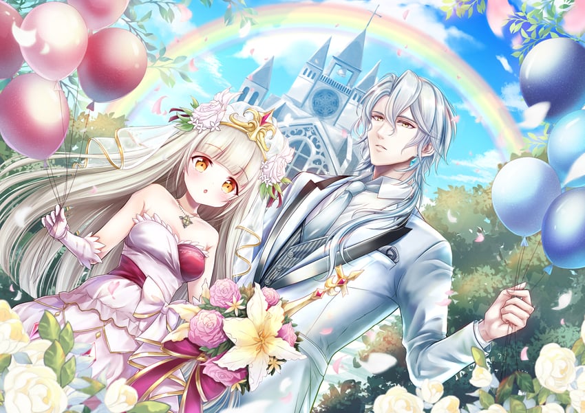 loussier ellerensia and ashley dina (shironeko project) drawn by naruse_hizuki