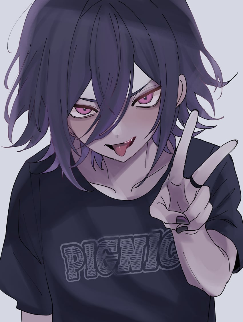 oma kokichi (danganronpa and 1 more) drawn by urami0310