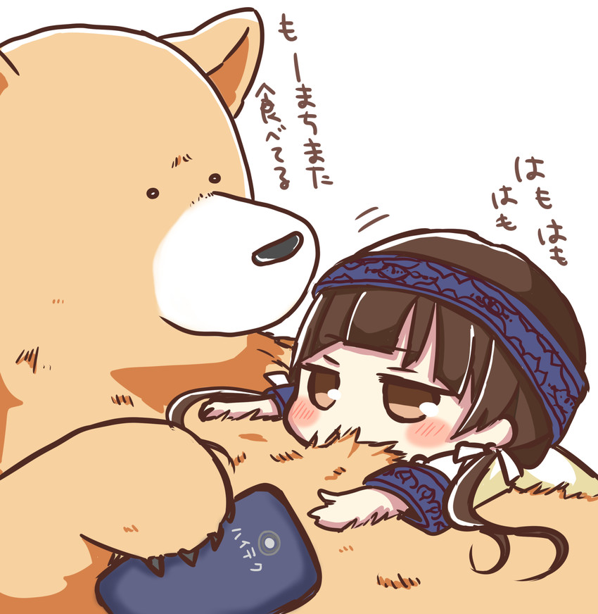 amayadori machi and kumai natsu (kumamiko) drawn by jako_(jakoo21)