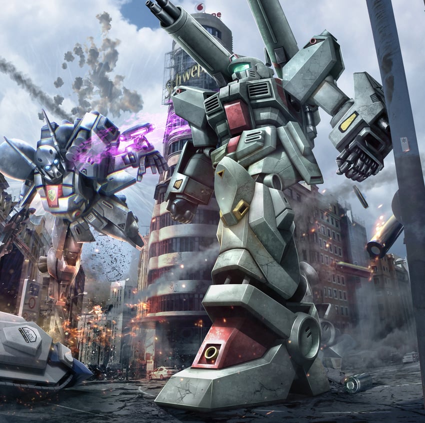 den'an gei and f71 g-cannon (gundam and 2 more)