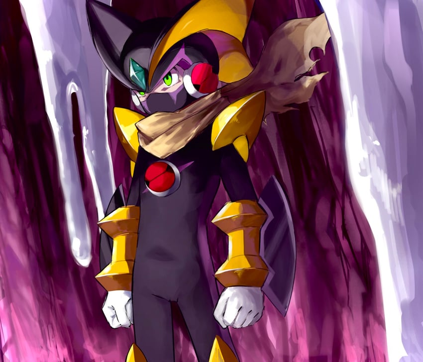 megaman.exe and bass.exe (mega man and 2 more) drawn by rokuroku551