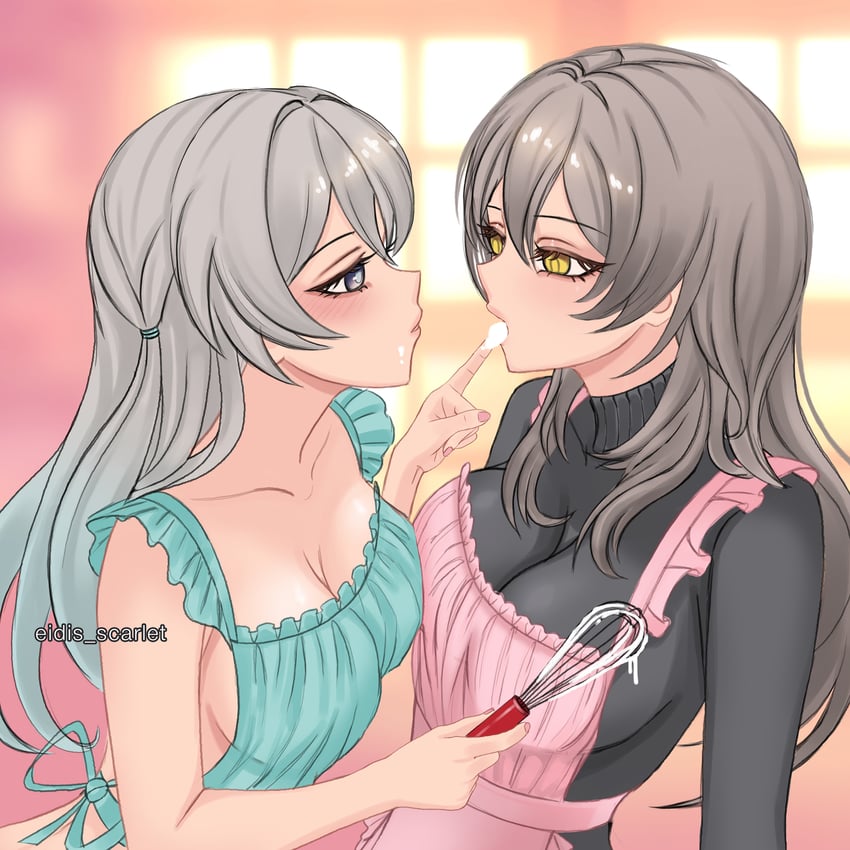trailblazer, firefly, and stelle (honkai and 1 more) drawn by eidis_scarlet