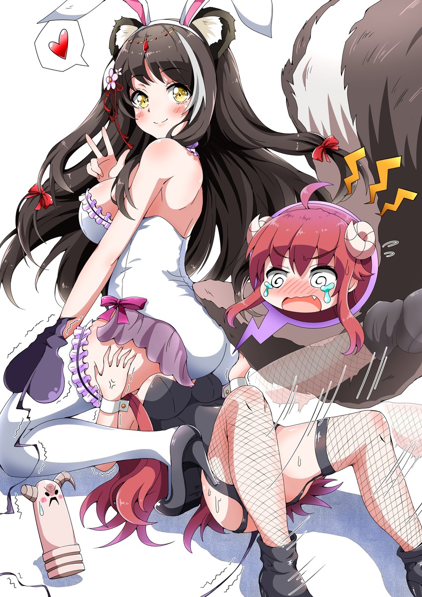 yoshida yuuko, lilith, and naganami (azur lane and 1 more) drawn by eggman_(ni_tamagoex)