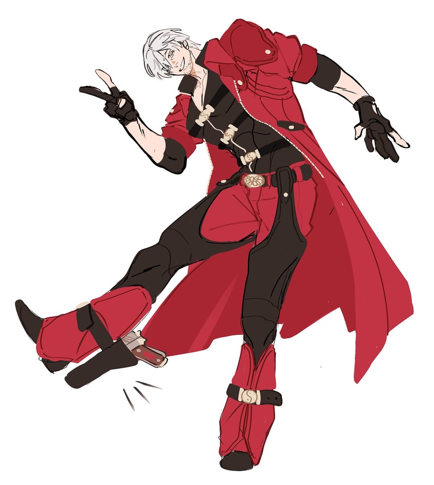 dante (devil may cry and 1 more) drawn by mont_spark