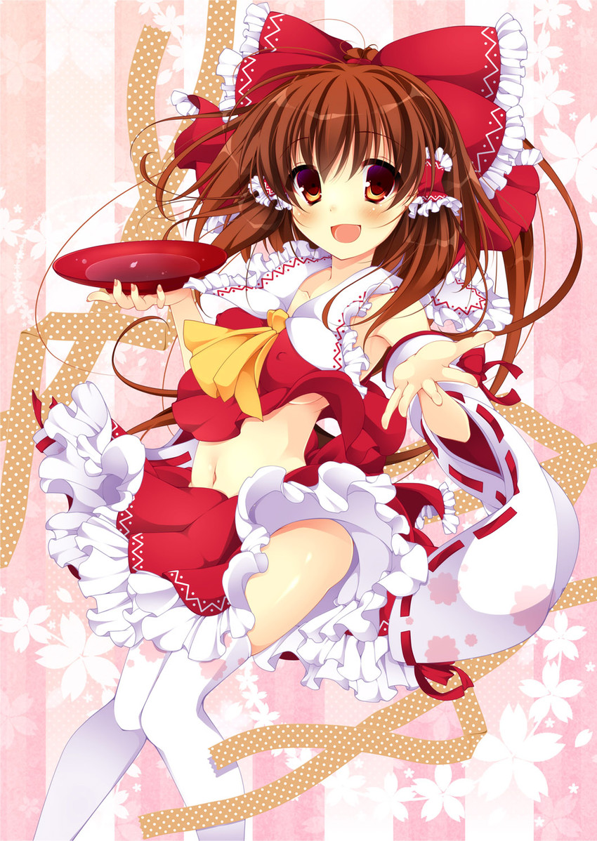hakurei reimu (touhou) drawn by yumemiya_subaru