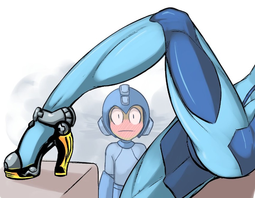 samus aran and mega man (super smash bros. and 3 more) drawn by awd!