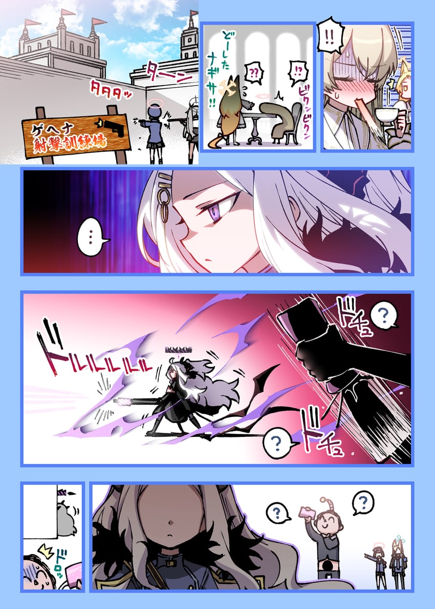 sensei, doodle sensei, hina, kanna, seia, and 3 more (blue archive) drawn by hitotose_rin