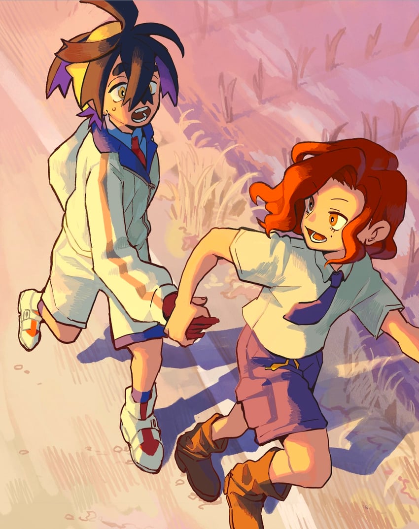 kieran and juliana (pokemon and 1 more) drawn by azukimomonaka