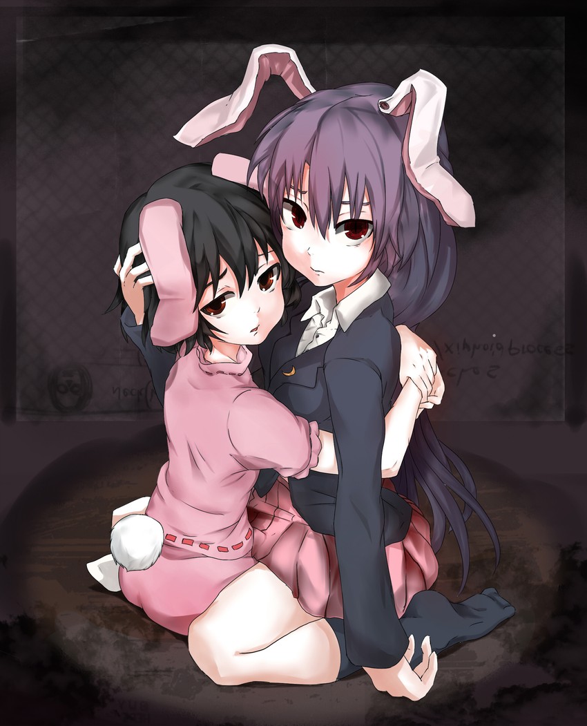 reisen udongein inaba and inaba tewi (touhou) drawn by dikko
