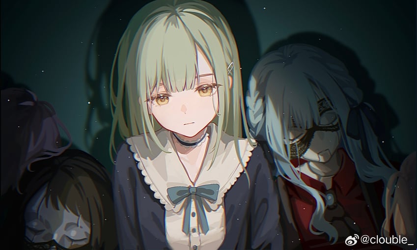 togawa sakiko, wakaba mutsumi, yahata umiri, misumi uika, oblivionis, and 2 more (bang dream! and 1 more) drawn by clouble