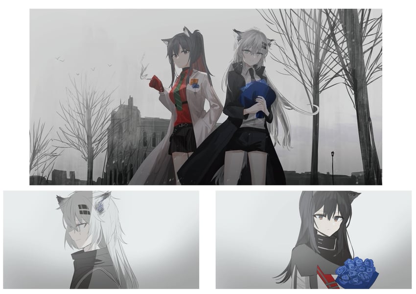 texas and lappland (arknights) drawn by chihuri