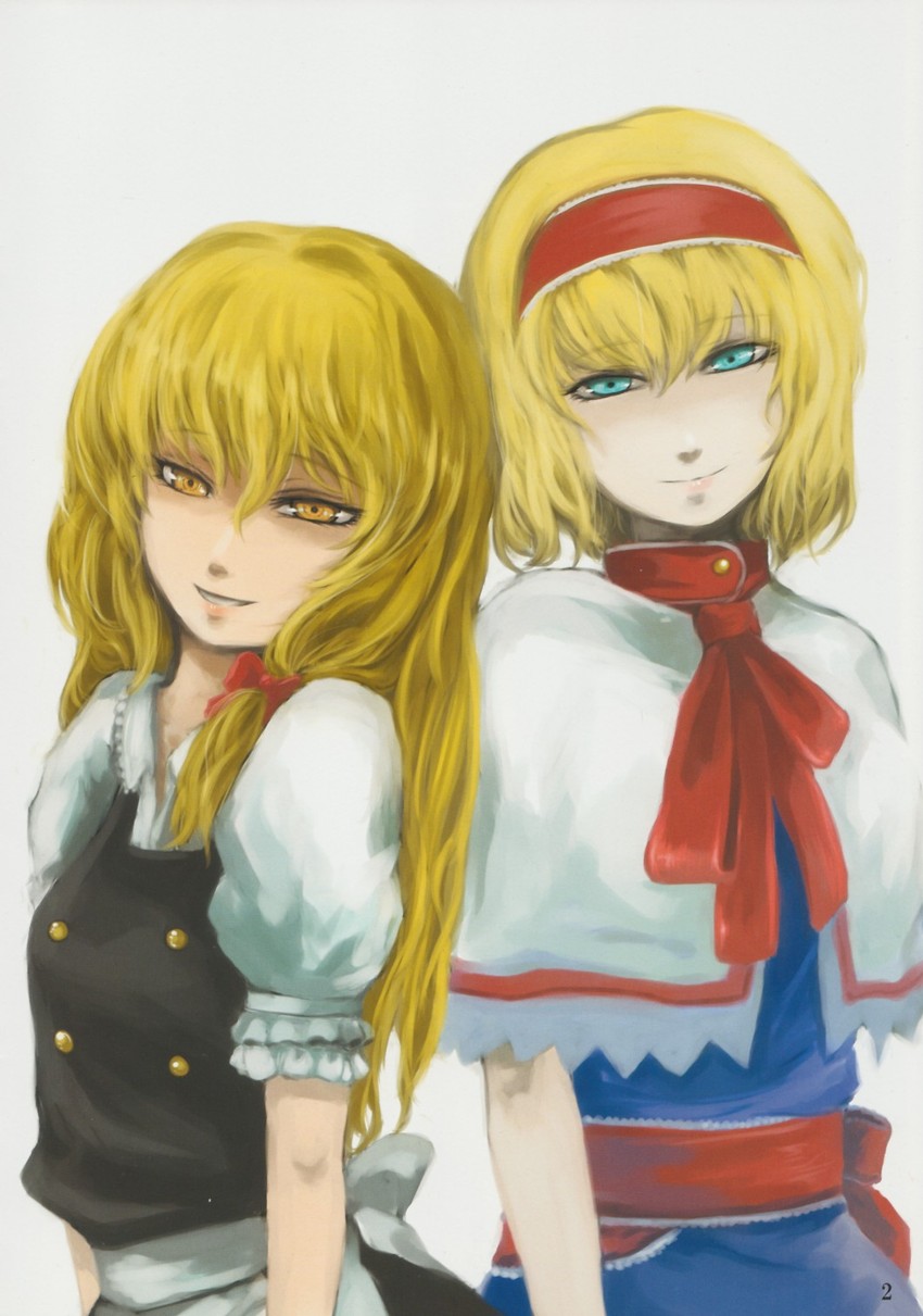 kirisame marisa and alice margatroid (touhou) drawn by ginji_(sakaki_summer)